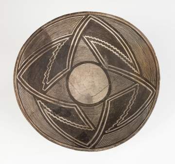 Early Mimbres Fine Line Geometric Bowl