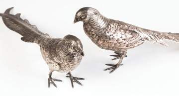 Continental Silver Table Pheasants