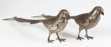 Continental Silver Table Pheasants