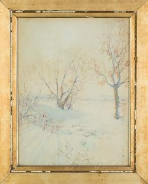 Walter Launt Palmer (American, 1854-1932) "Winter  Afternoon"