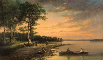 John Linton Chapman (American, 1839-1905) "Pelot's Point, Lake Champlain"