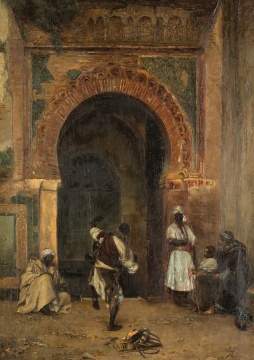 Casimir Paul Pujol (French, Born 1848) Hairum Scene