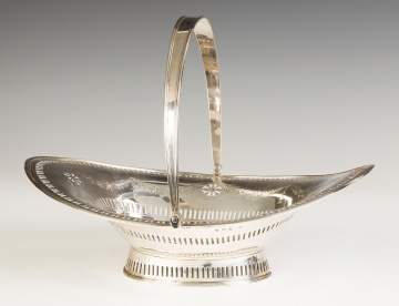 John Moore, Dublin, Irish Sterling Silver Cake Basket