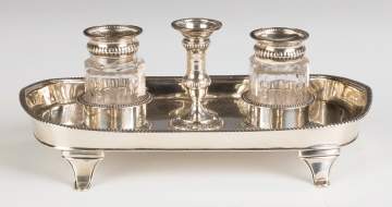Thomas Lamborn, English Sterling Silver Ink Stand