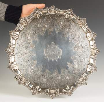 R & W Peaston, English Sterling Salver