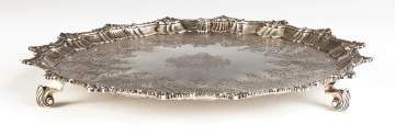 R & W Peaston, English Sterling Salver