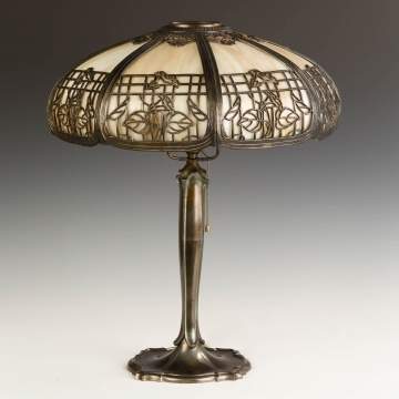 Metal Overlay Panel Lamp