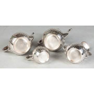 Meriden B Company 4 Piece Silver Plate Tea Set