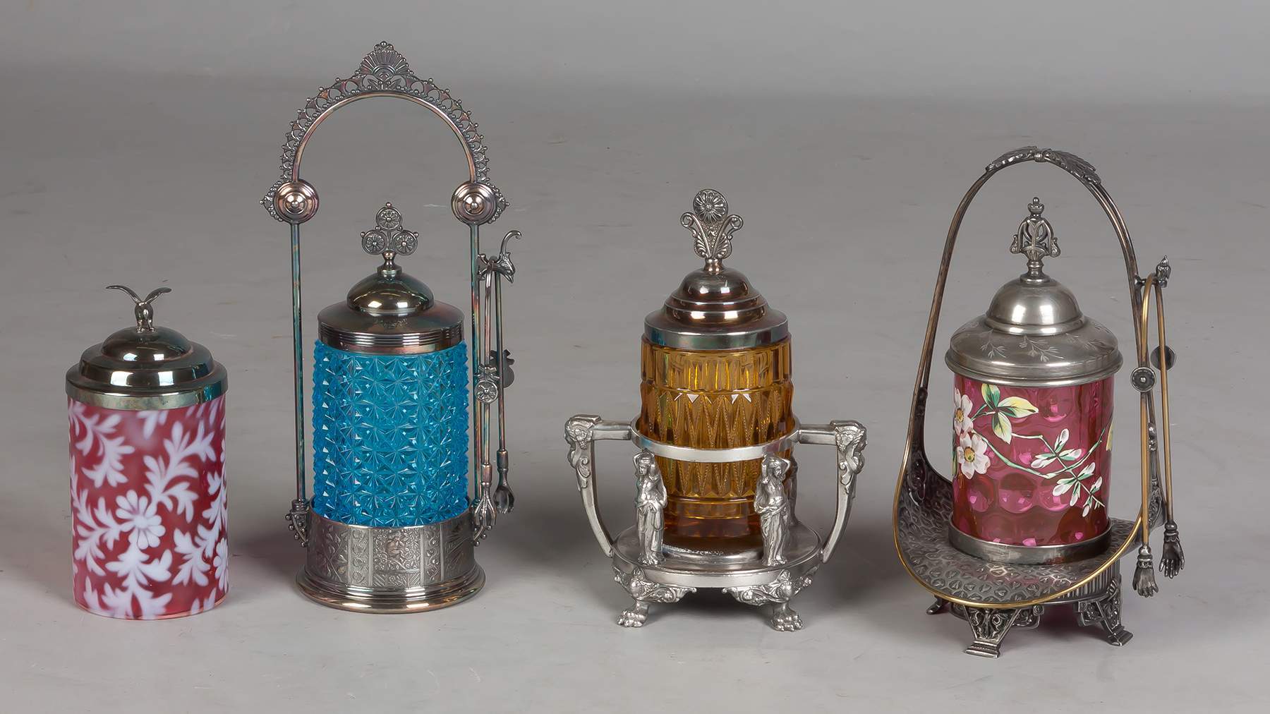 Four Victorian Pickle Castors Cottone Auctions