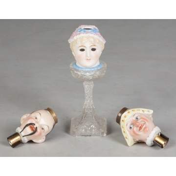 Porcelain and Bisque Lamp Heads