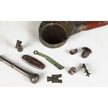 10 Miscellaneous Chinese Bronze Pieces