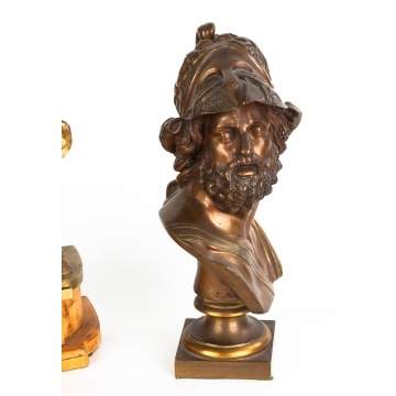 Bronze of Cherubs & Classical Bust