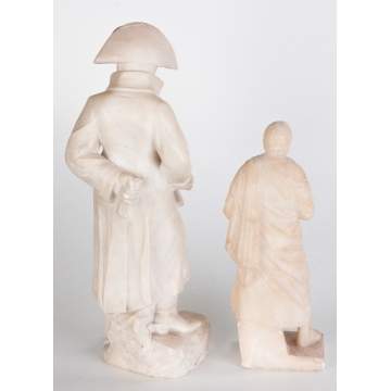 Carved Napolean Bonaparte & Carved Classical  Figure