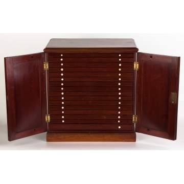 Mahogany Specimen Cabinet
