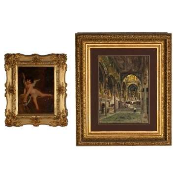 Painting on Print and Watercolor