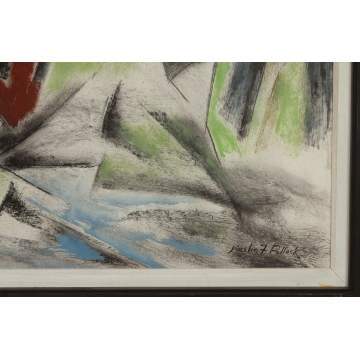 Merlin Pollock (American, 1905-1995) "Dark  Headlands"