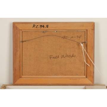 Edward Elhoff (American, 1929-1986) "Fall Woods"