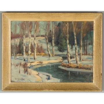 Frank A. Barney (American, 1862-1954) 2 Paintings