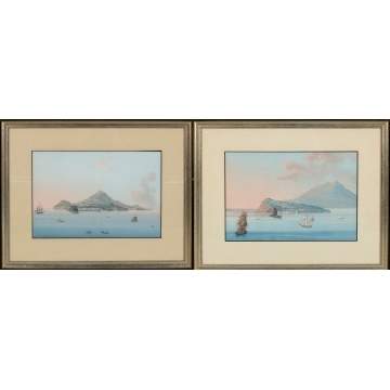 Two Italian Harbor Scene