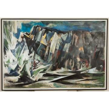 Merlin Pollock (American, 1905-1995) "Restless  Sea"