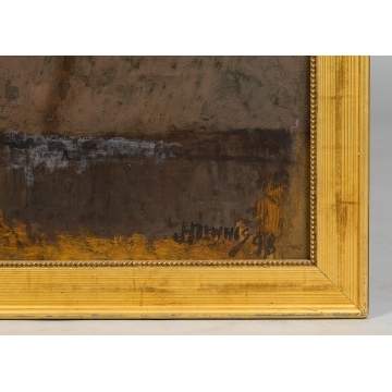 James Hogarth Dennis (American, 1839-1914) "Roman  Sunset"