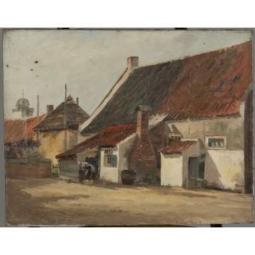 Unsigned, Village Scene