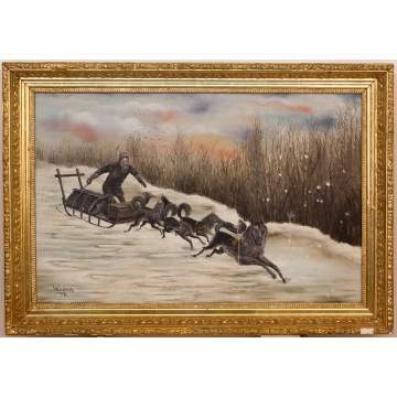 R. Weber (Canadian, Late 19th Century) "The Royal Mail"