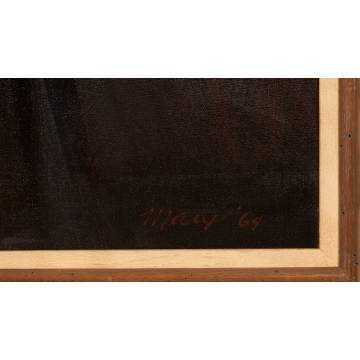 Robert E. Marx (German, born 1925) "Woman in Black  Cloak"