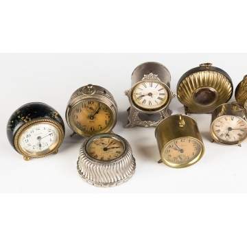 Various Miniature Clocks