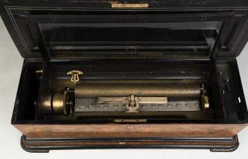 Swiss 12 Tune Cylinder Music Box