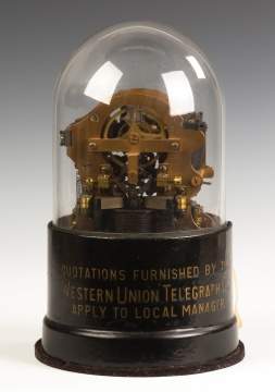 Original Thomas Edison Stock Ticker for the  Western Union Telegraph Co.