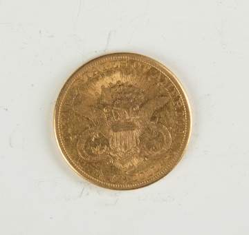 1883 Twenty Dollar Liberty Head Gold Coin
