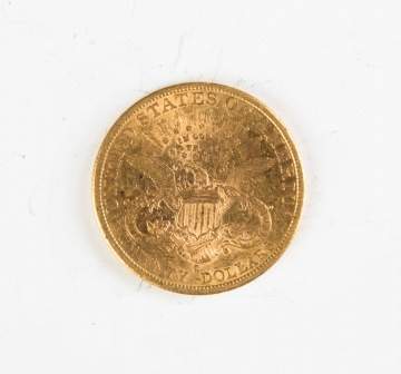 1891 Twenty Dollar Liberty Head Gold Coin