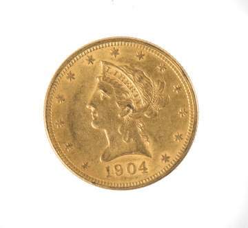 1904 Ten Dollar Liberty Head Gold Coin