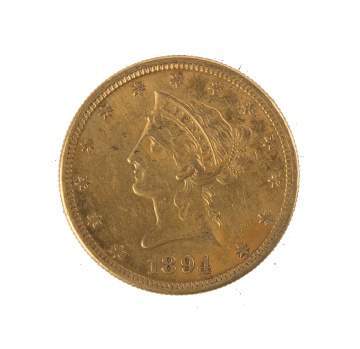 1894 Ten Dollar Liberty Head Gold Coin