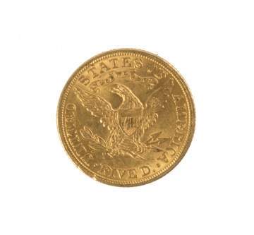 1902 Five Dollar Liberty Head Gold Coin