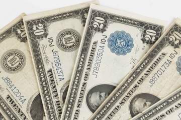 Eight 1914 Twenty Dollar Bills