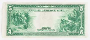 1913 Five Dollar Bill