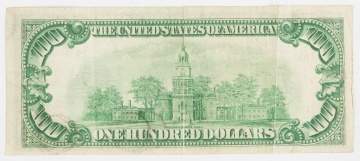 1928 One Hundred Dollar Bill
