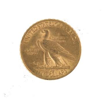 1910 Ten Dollar Indian Head Gold Coin