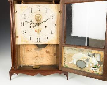 Rare Eli Terry Outside Escapement Pillar and  Scroll