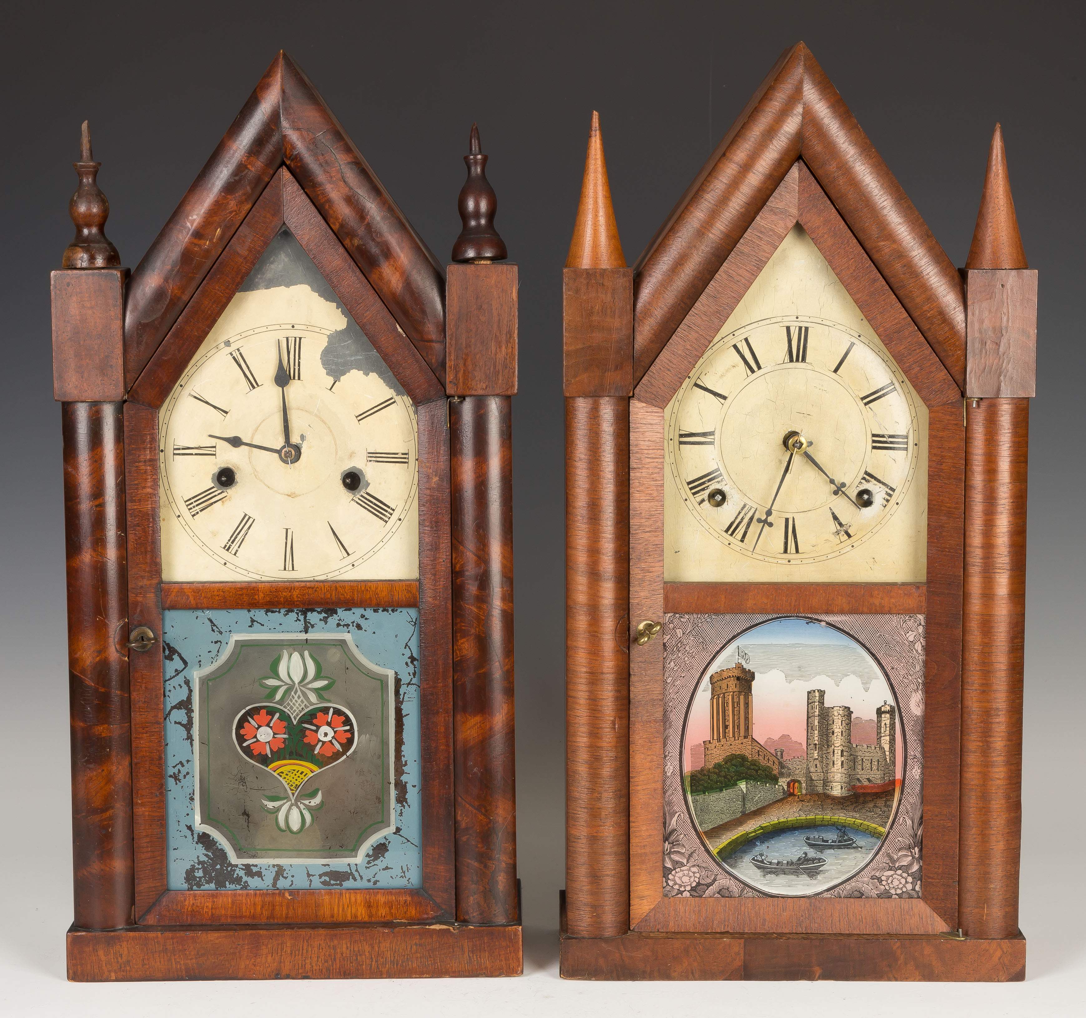 Two Steeple Shelf Clocks | Cottone Auctions
