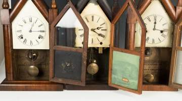 Three Steeple Shelf Clocks