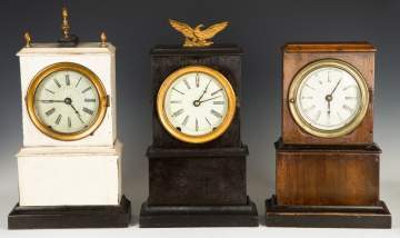 Three Sperry & Shaw Shelf Clocks
