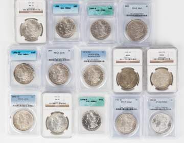 Estate Graded Silver Dollar Coin Collection