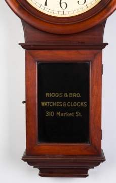 Riggs & Bro. Wall Regulator, Philadelphia, Made by  Chelsea Clock Co.