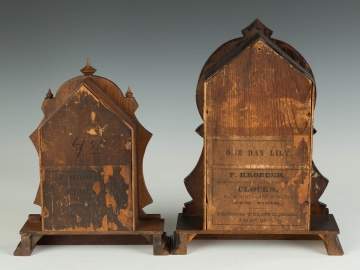 Two Kroeber Shelf Clocks