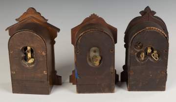 Three Jerome & Co. Cottage Clocks