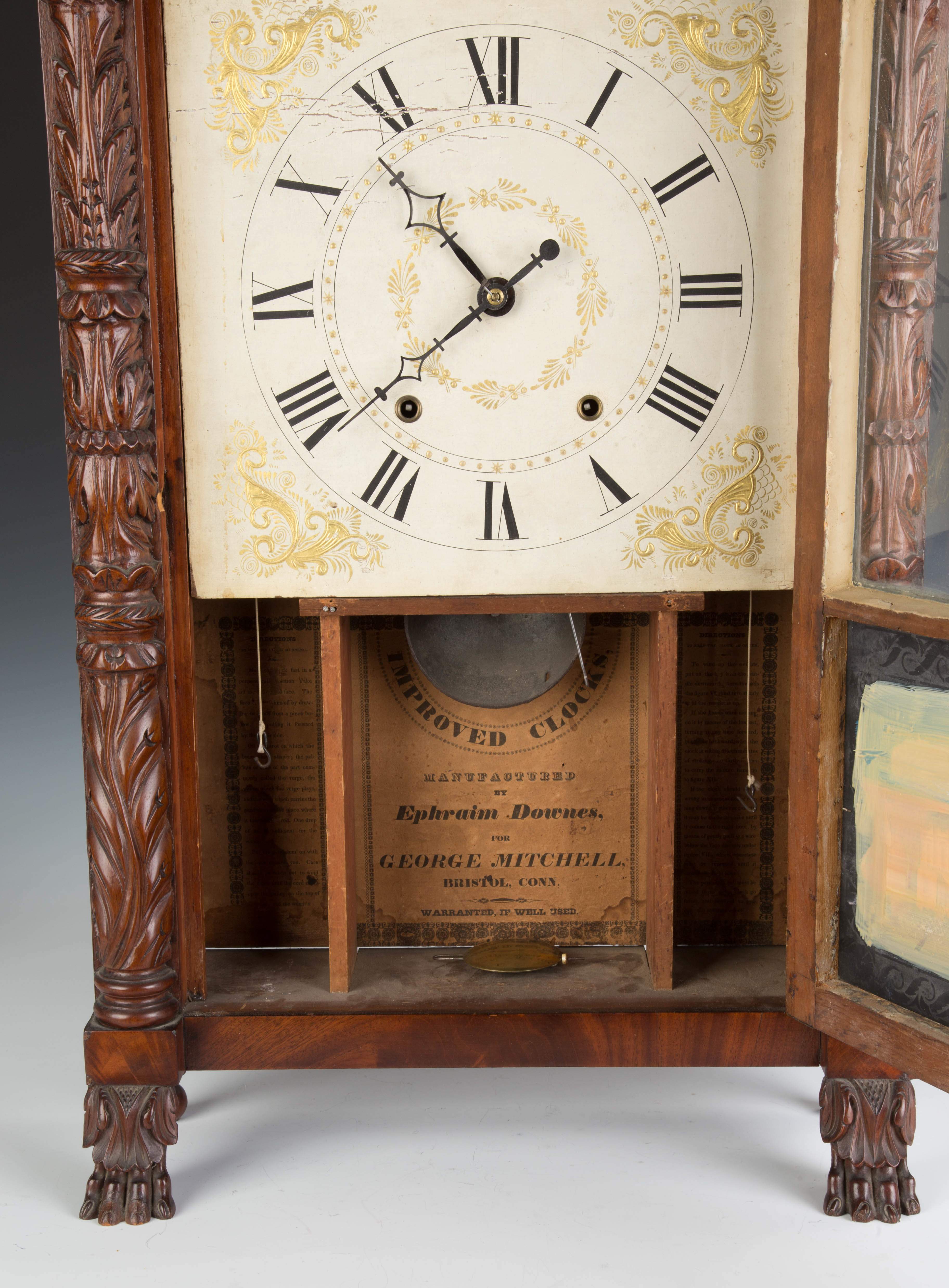 Ephraim Downs for George Mitchell Shelf Clock | Cottone Auctions