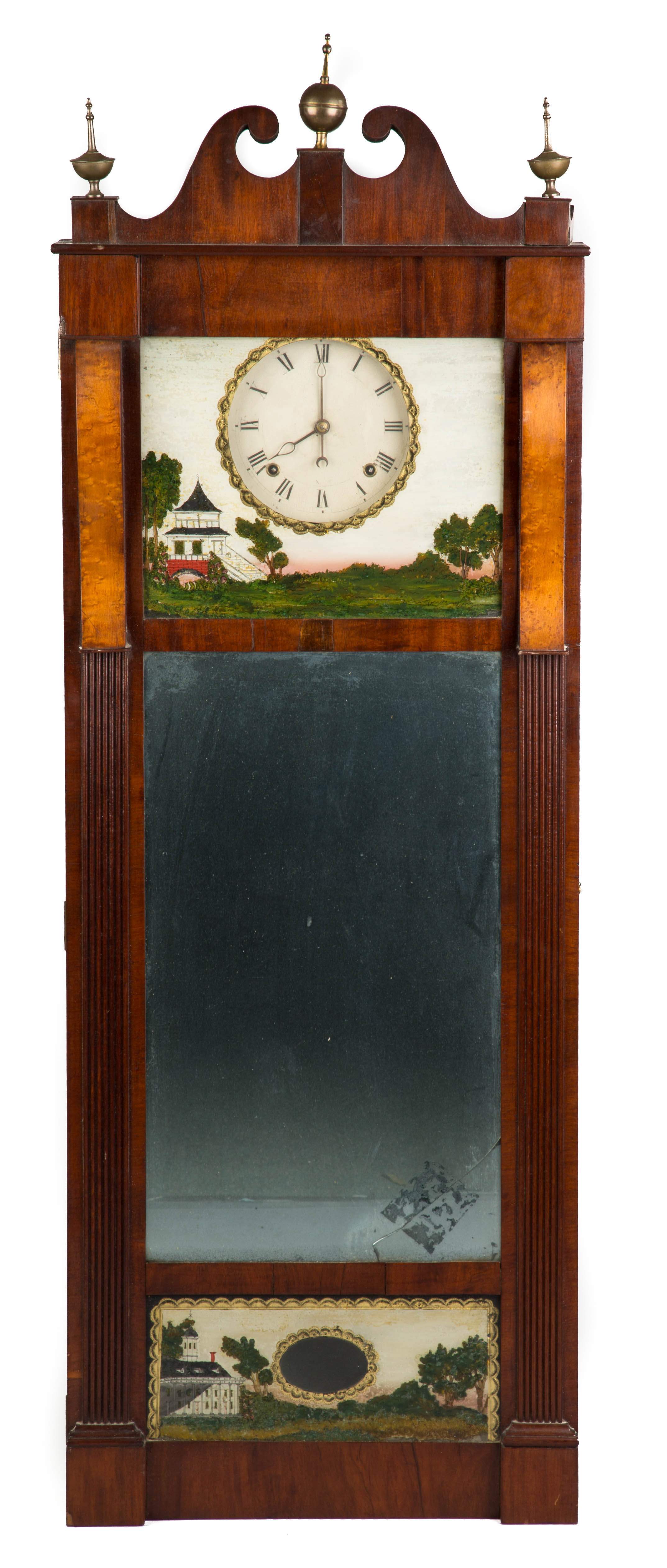 Joseph Ives Mirror Clock Cottone Auctions